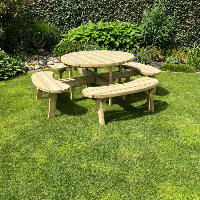 Picknicktafel Circulo | Geimpregneerd | Rond