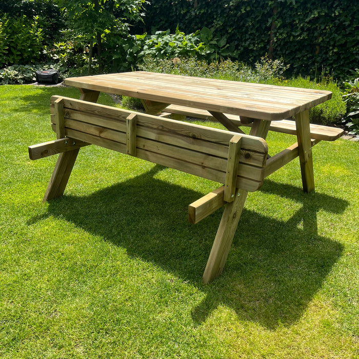 Picknicktafel DeLuxe | Geimpregneerd | 150 cm