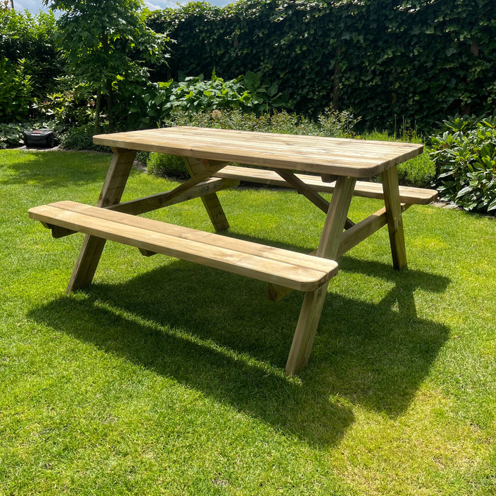 Picknicktafel DeLuxe | Geimpregneerd | 150 cm