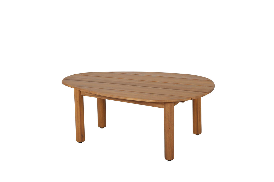 Pebble - Table d'appoint en bois Aacia lot de 2