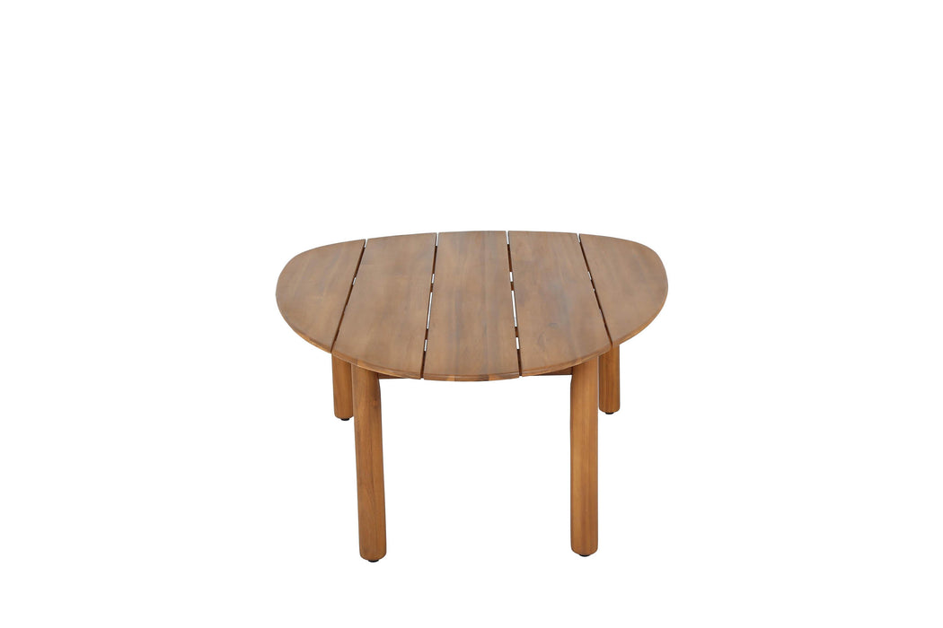 Pebble - Table d'appoint en bois Aacia lot de 2